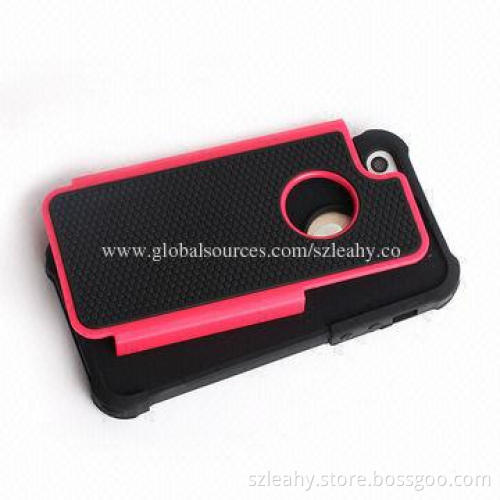 PC/TPU/Silicone Hybrid 3-in-1 Football Pattern Case for iPhone5/5S, Various Colors are Available